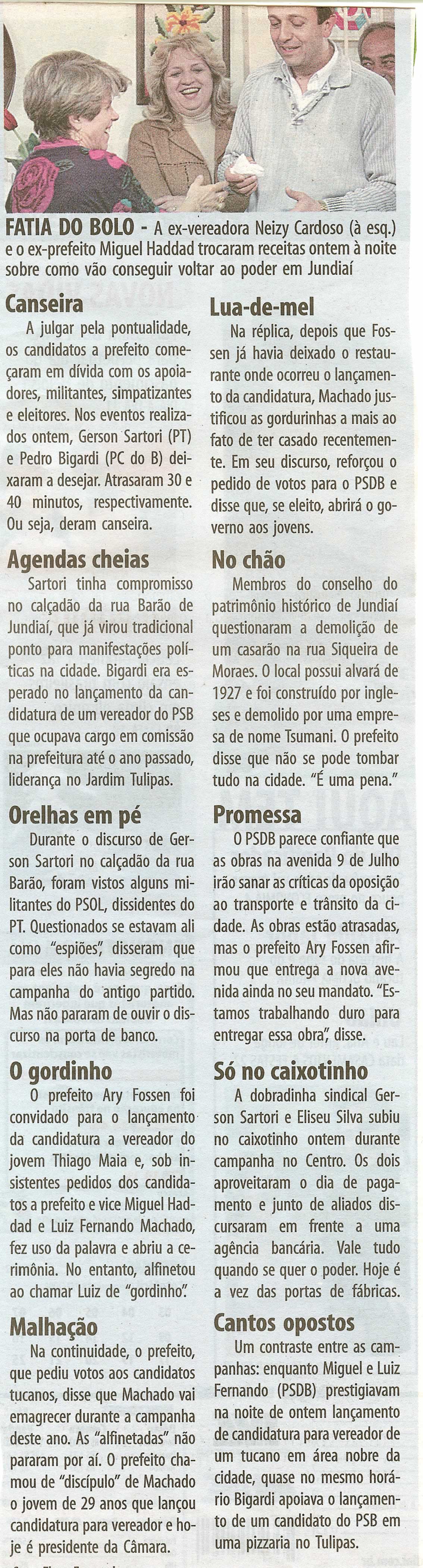 Bom Dia Jundiaí - 08/07/2008