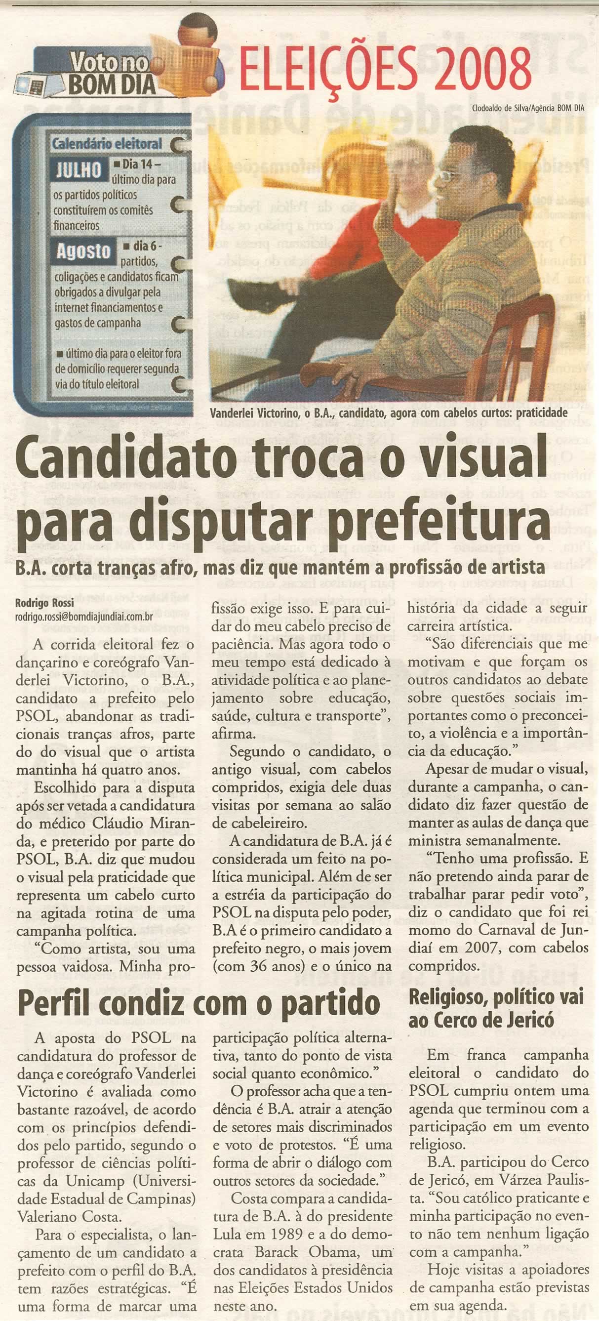 Bom Dia Jundiaí - 10/07/2008