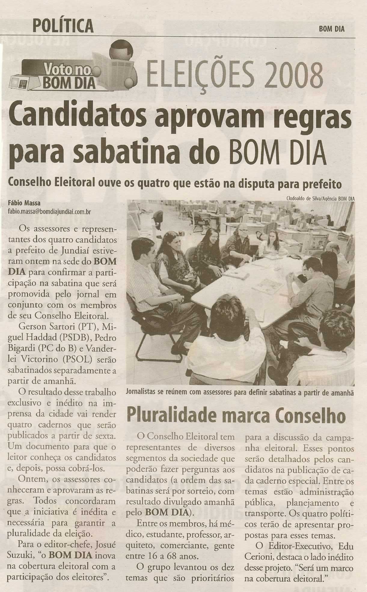 Bom Dia Jundiaí - 09/07/2008