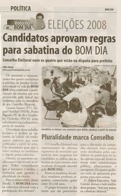 Bom Dia Jundiaí - 09/07/2008