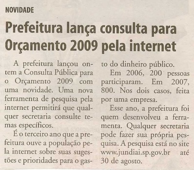 Jornal da Cidade - 09/07/2008
