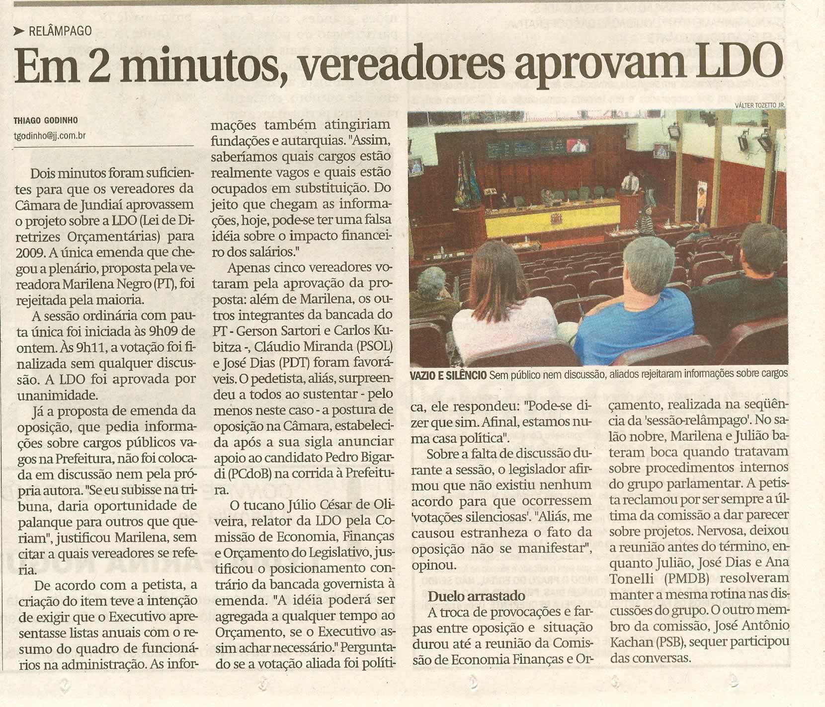 Jornal de Jundiaí - 09/07/2008