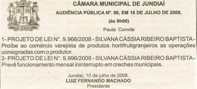 Bom Dia Jundiaí - 12/07/2008