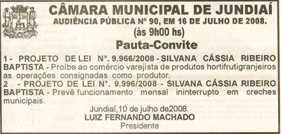 Jornal da Cidade - 12/07/2008