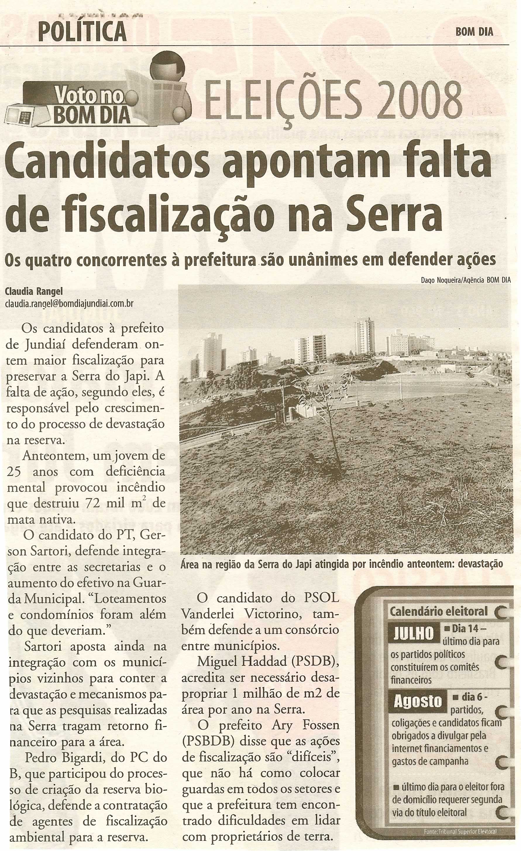 Bom Dia Jundiaí - 13/07/2008