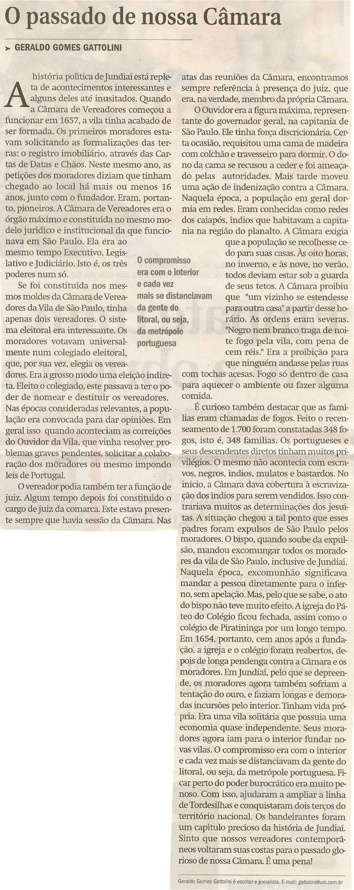 Jornal de Jundiaí - 14/07/2008