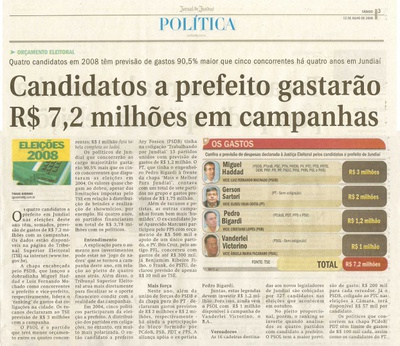 Jornal de Jundiaí - 12/07/2008