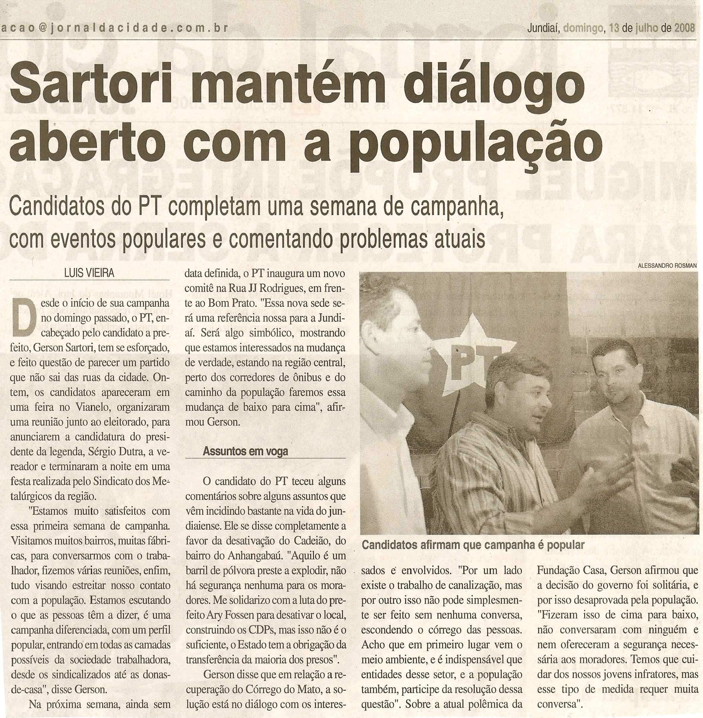Jornal da Cidade - 13/07/2008