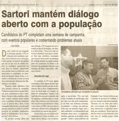 Jornal da Cidade - 13/07/2008