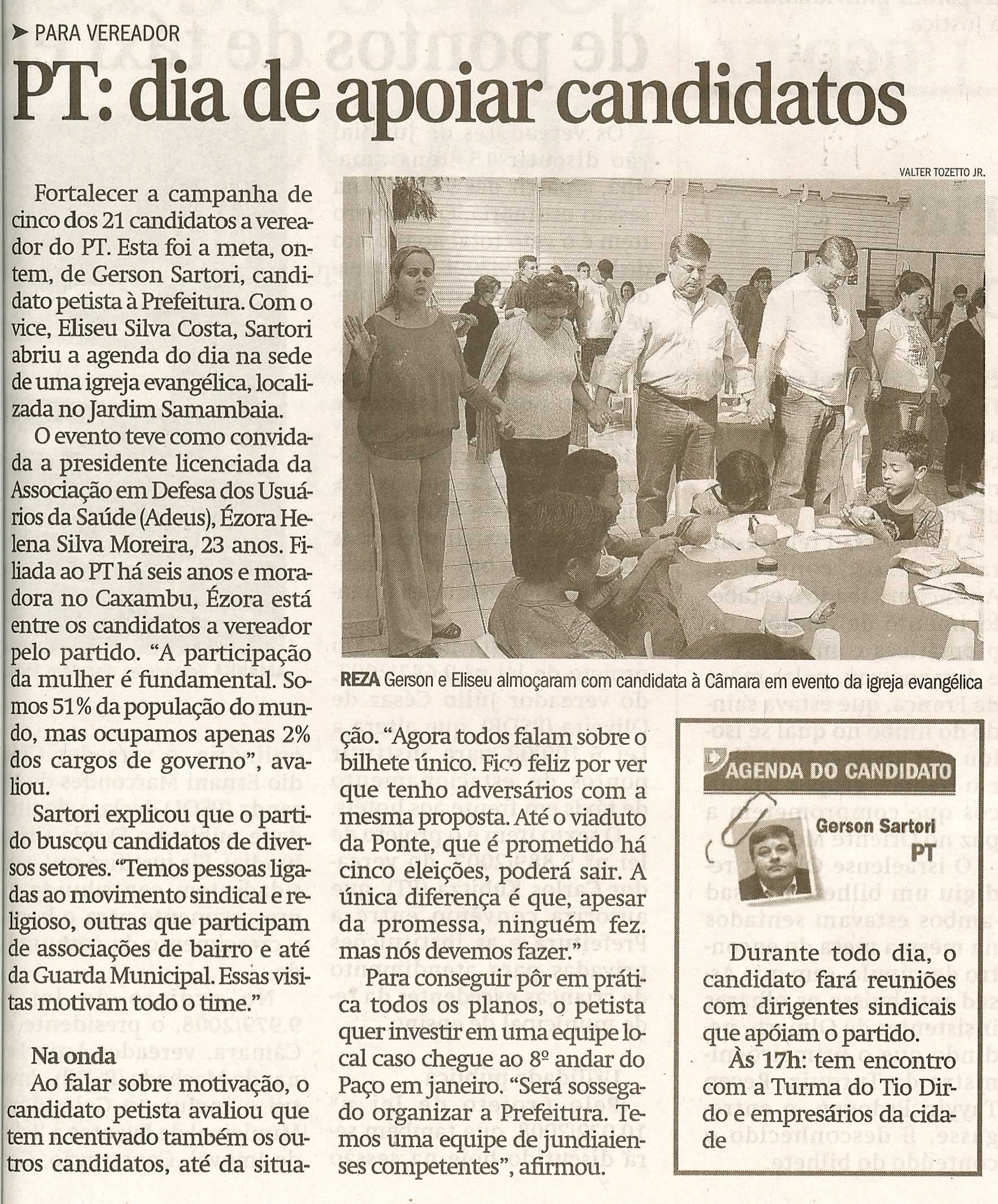 Jornal de Jundiaí - 12/07/2008