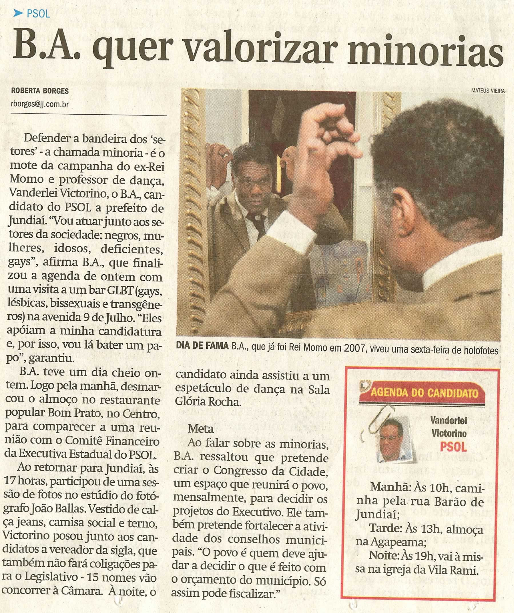 Jornal de Jundiaí - 12/07/2008