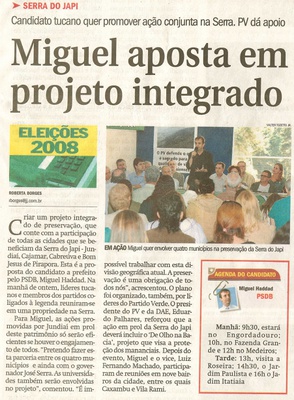 Jornal de Jundiaí - 13/07/2008