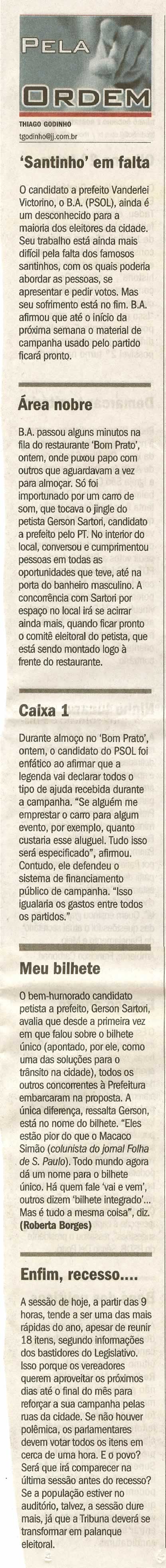 Jornal de Jundiaí - 15/07/2008