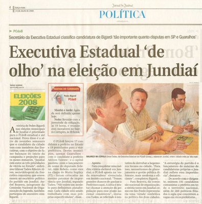 Jornal de Jundiaí - 15/07/2008