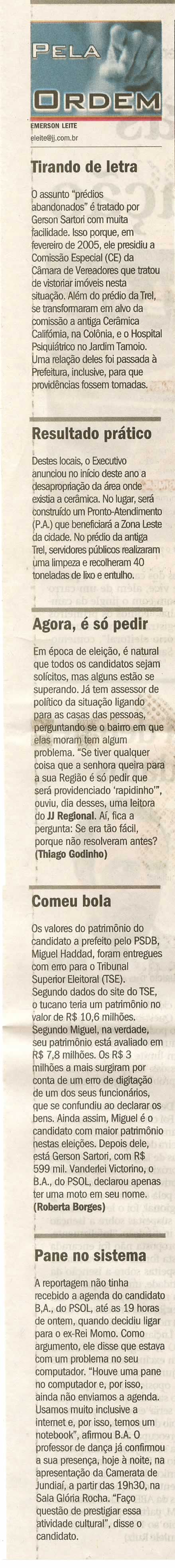 Jornal de Jundiaí - 17/07/2008