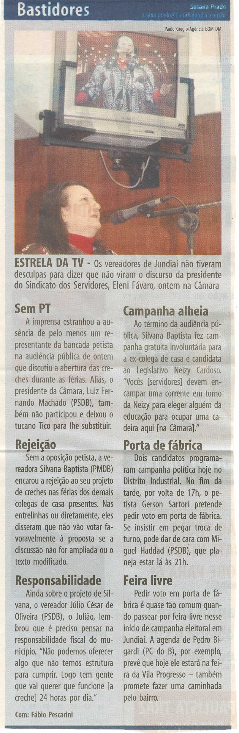 Bom Dia Jundiaí - 17/07/2008