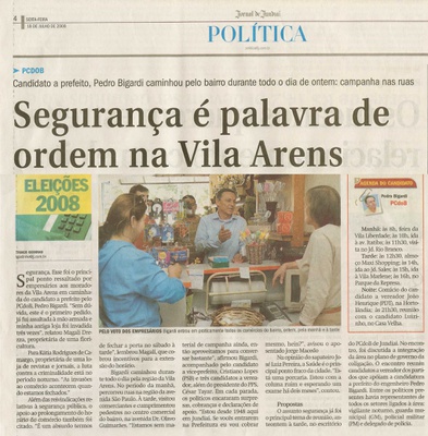 Jornal de Jundiaí - 18/07/2008
