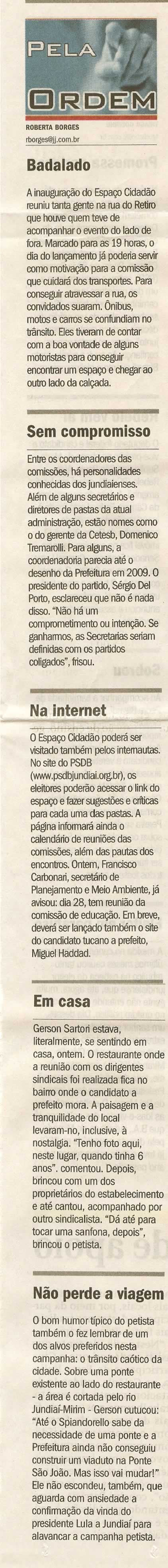 Jornal de Jundiaí - 18/07/2008