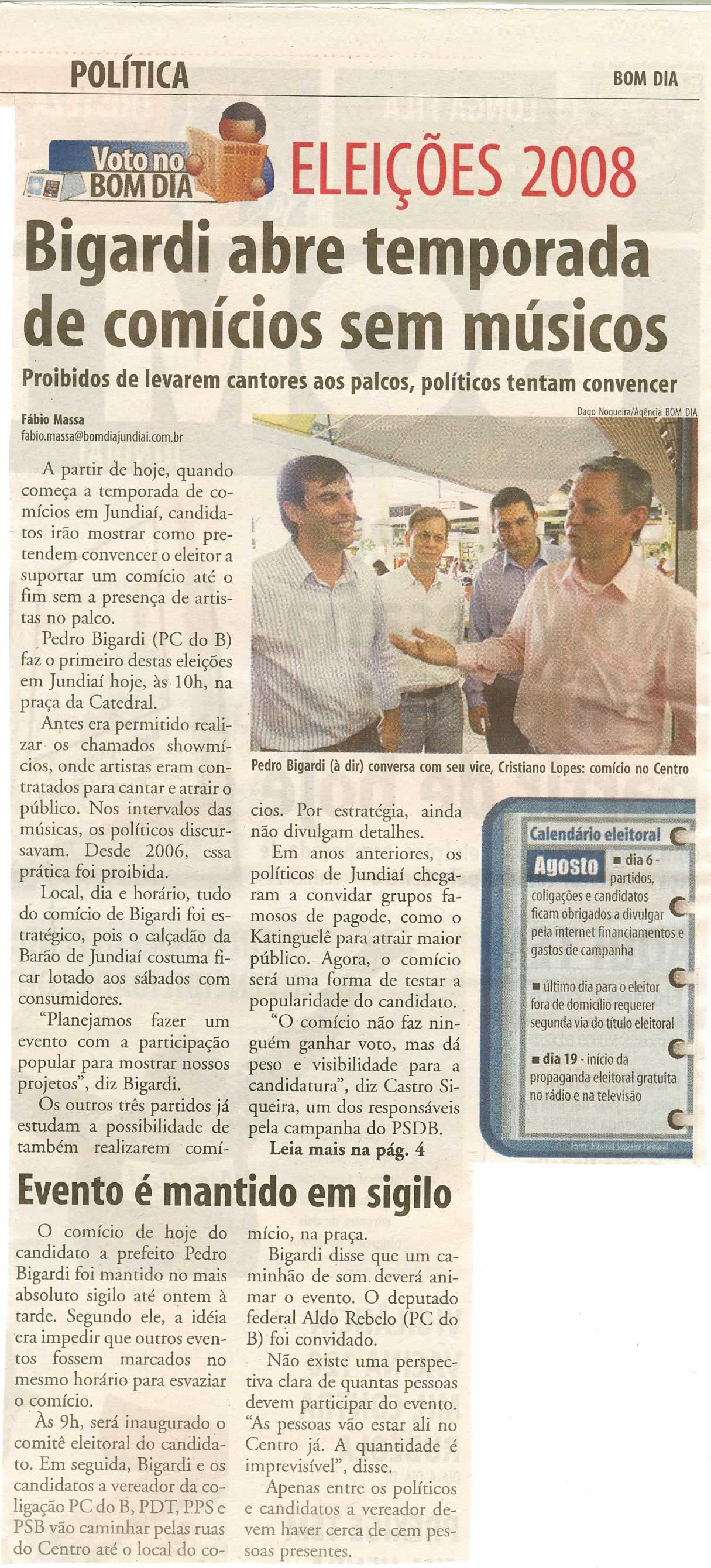 Bom Dia Jundiaí - 19/07/2008