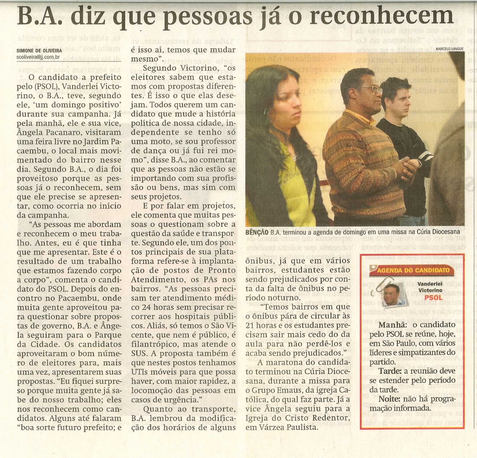 Jornal de Jundiaí - 21/07/2008