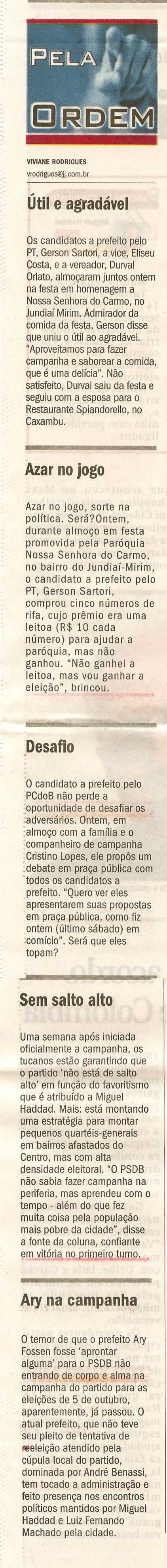 Jornal de Jundiaí - 21/07/2008