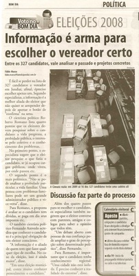 Bom Dia Jundiaí - 20/07/2008