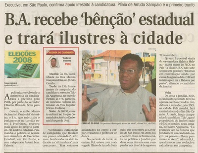 Jornal de Jundiaí - 19/07/2008