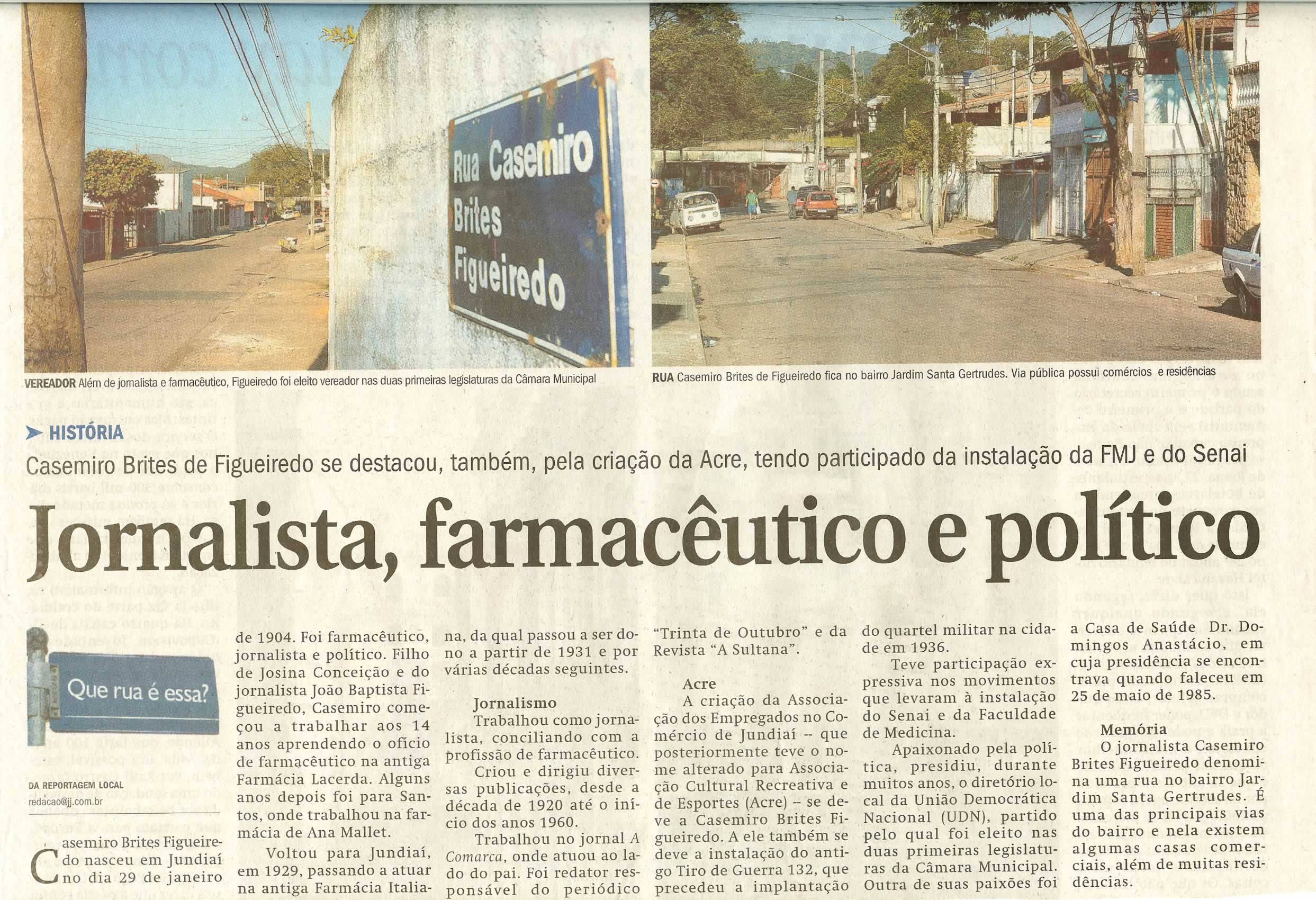 Jornal de Jundiaí - 20/07/2008