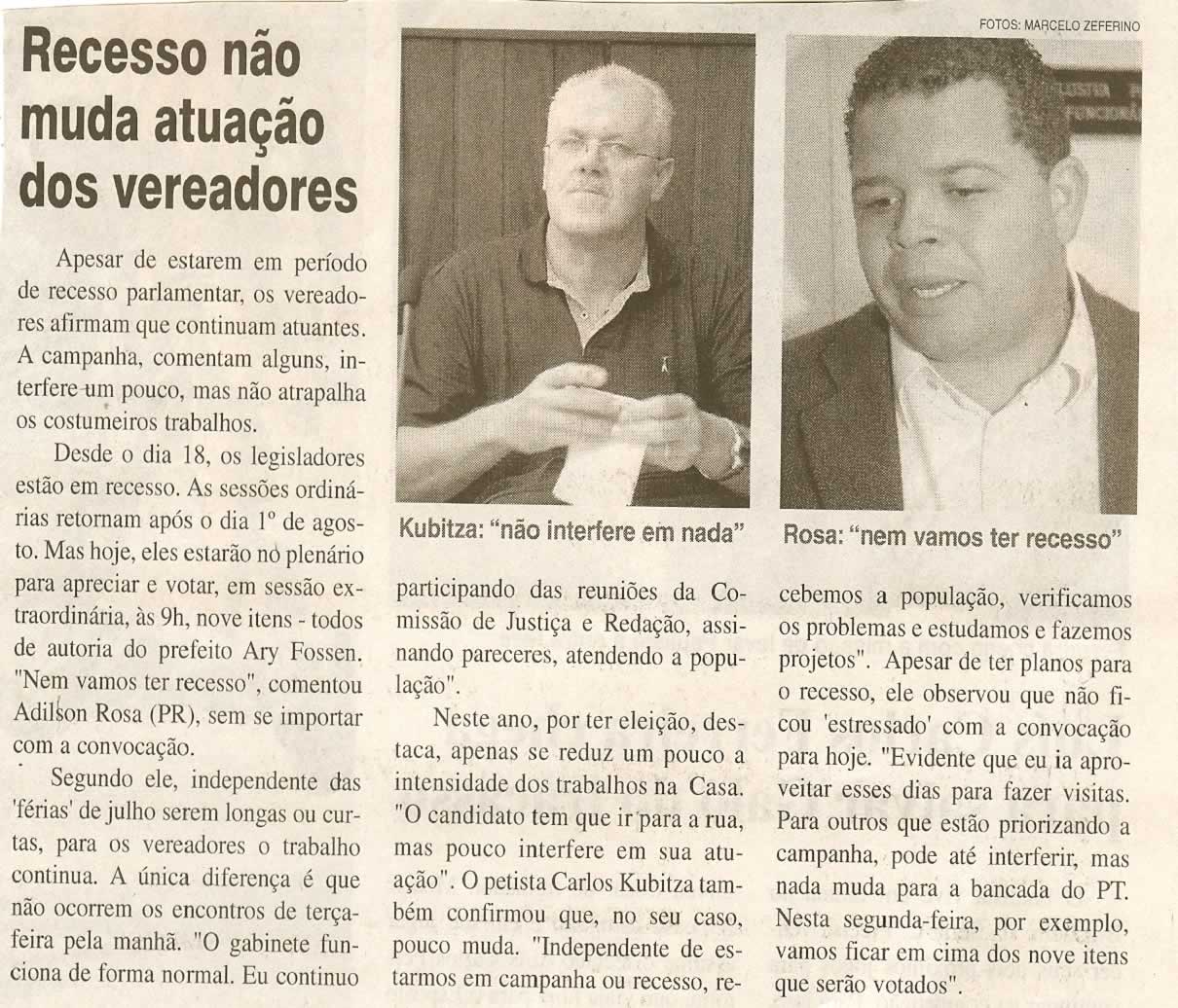 Jornal da Cidade - 22/07/2008