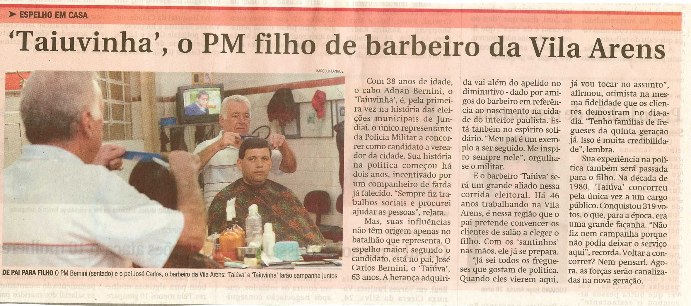 Jornal de Jundiaí - 20/07/2008