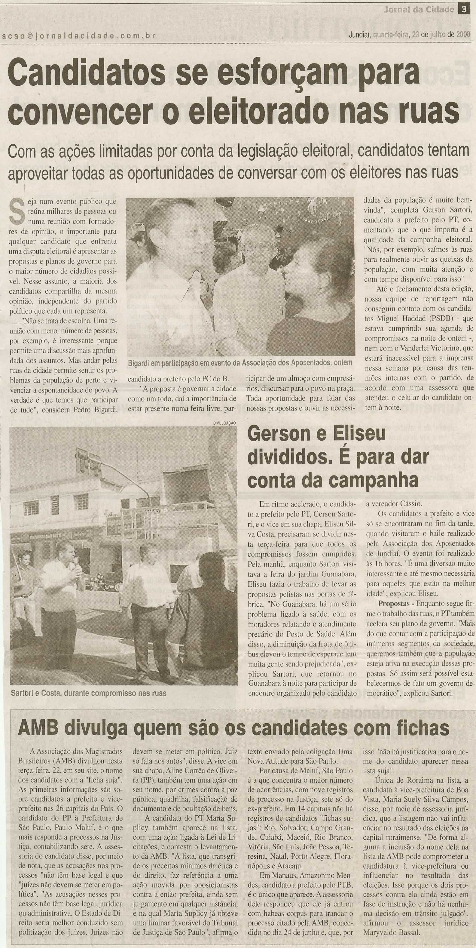 Jornal da Cidade - 23/07/2008
