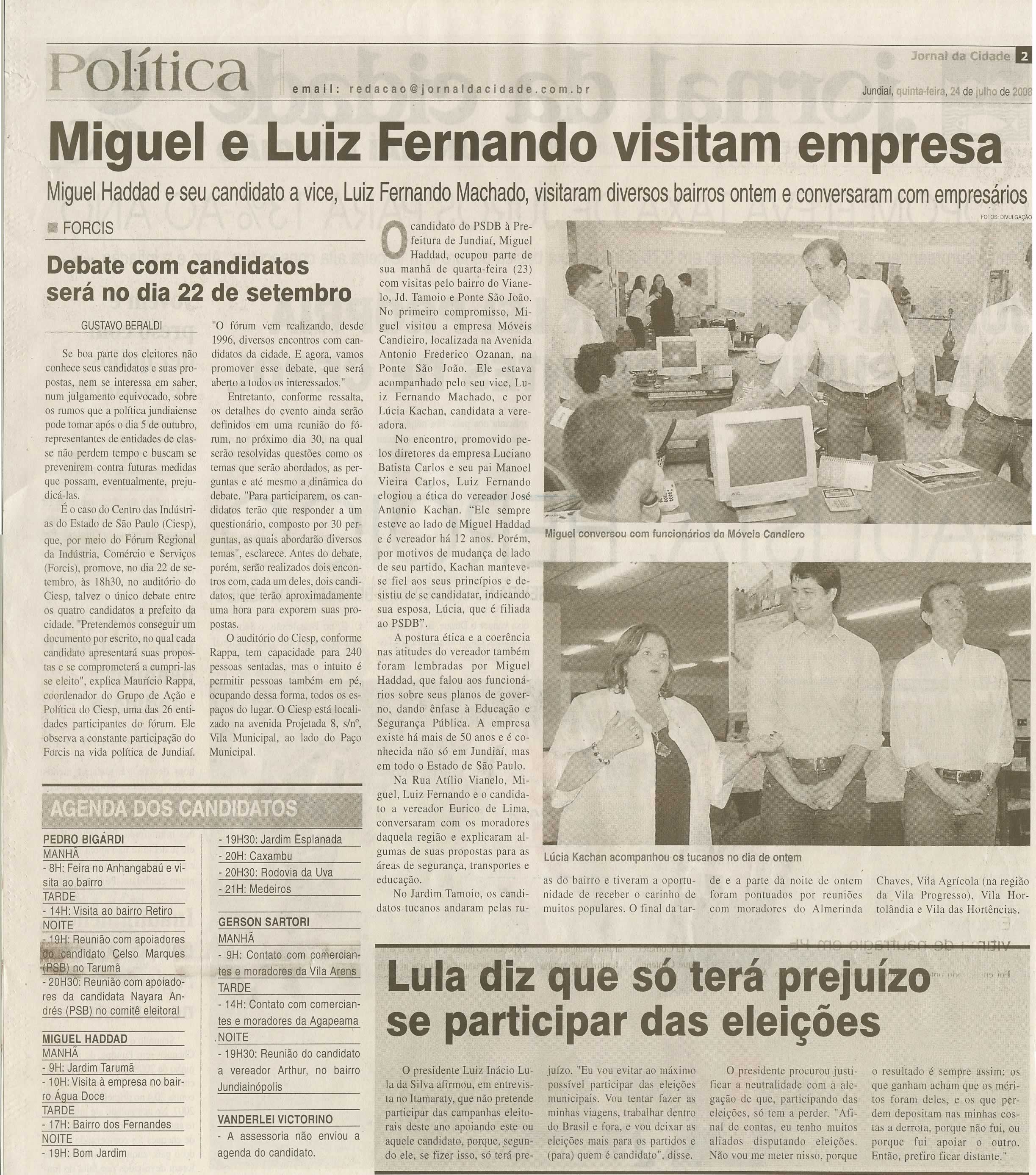 Jornal da Cidade - 24/07/2008