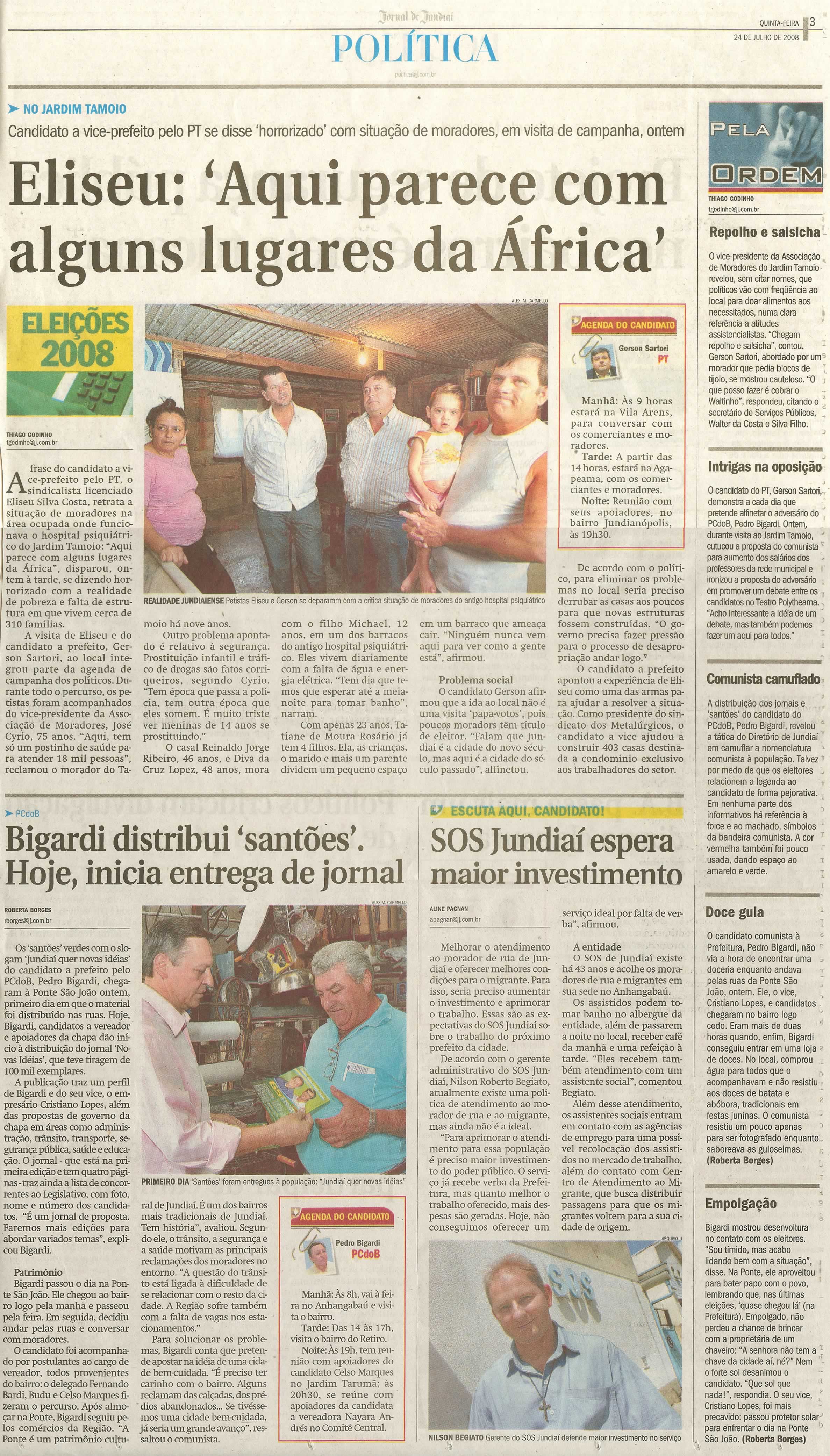 Jornal de Jundiaí - 24/07/2008