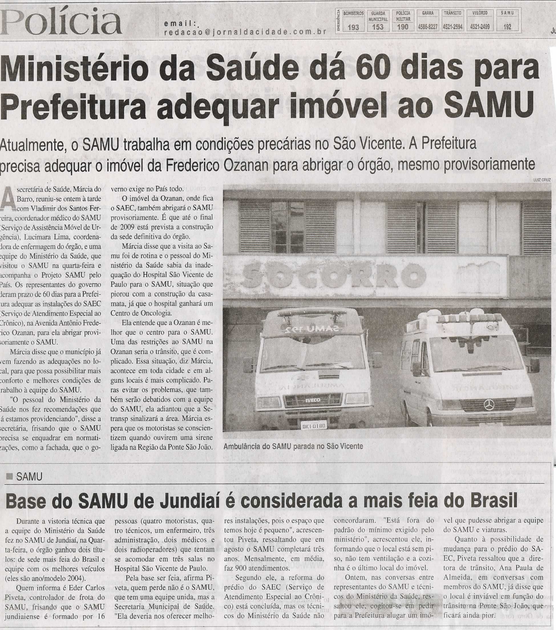Jornal da Cidade - 25/07/2008