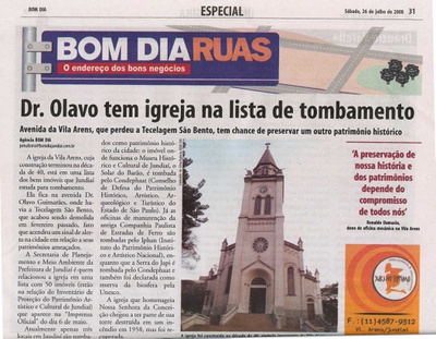 Bom Dia Jundiaí - 26/07/2008