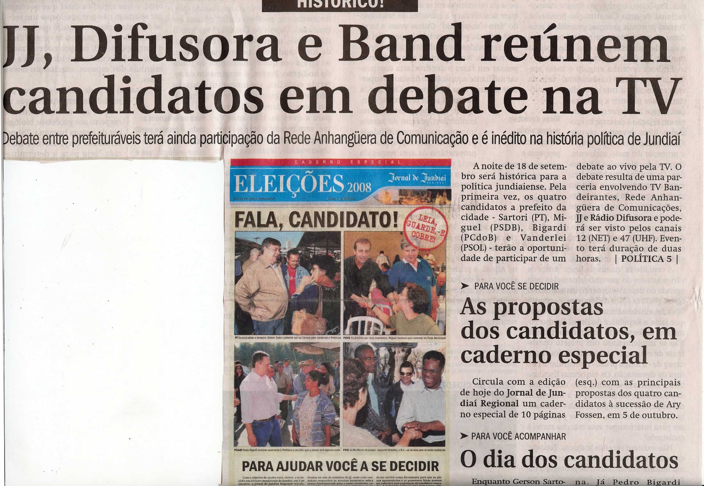 Jornal de Jundiaí - 27/07/2008