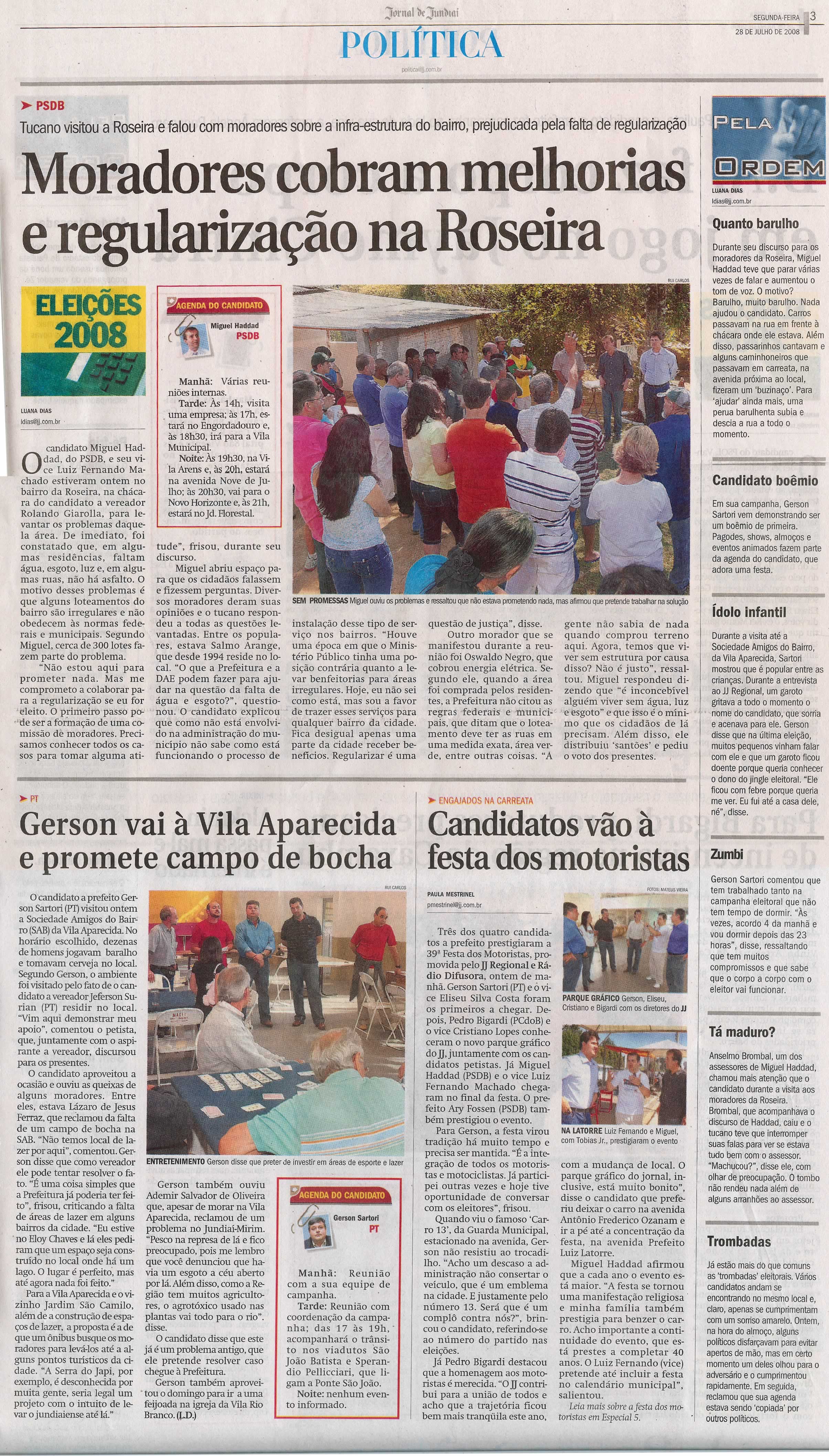 Jornal de Jundiaí - 28/07/2008