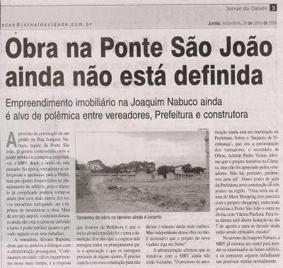 Jornal da Cidade - 29/07/2008