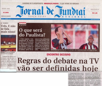 Jornal de Jundiaí - 29/07/2008