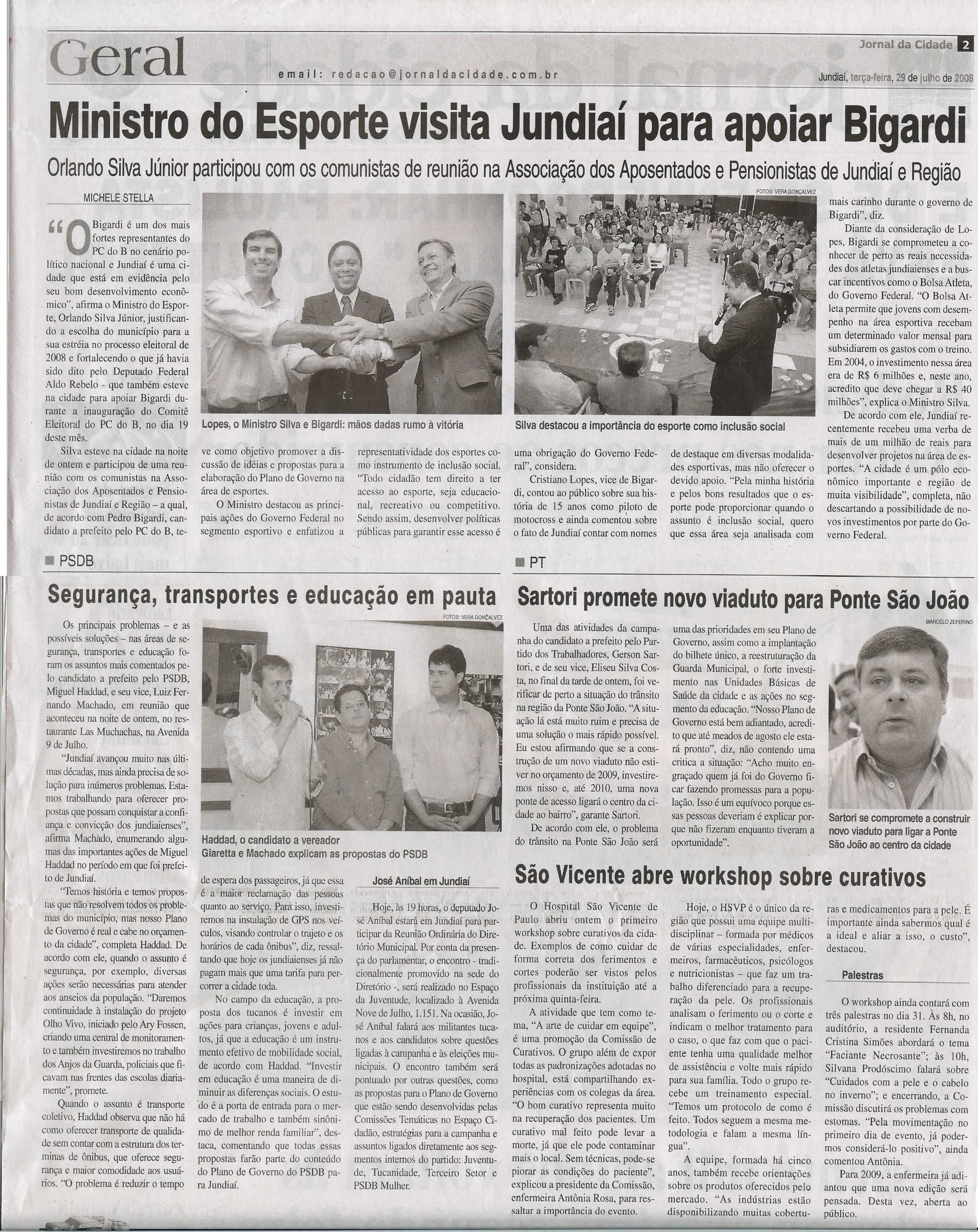 Jornal da Cidade - 29/07/2008