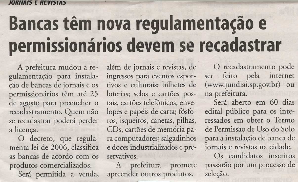 Jornal da Cidade - 30/07/2008