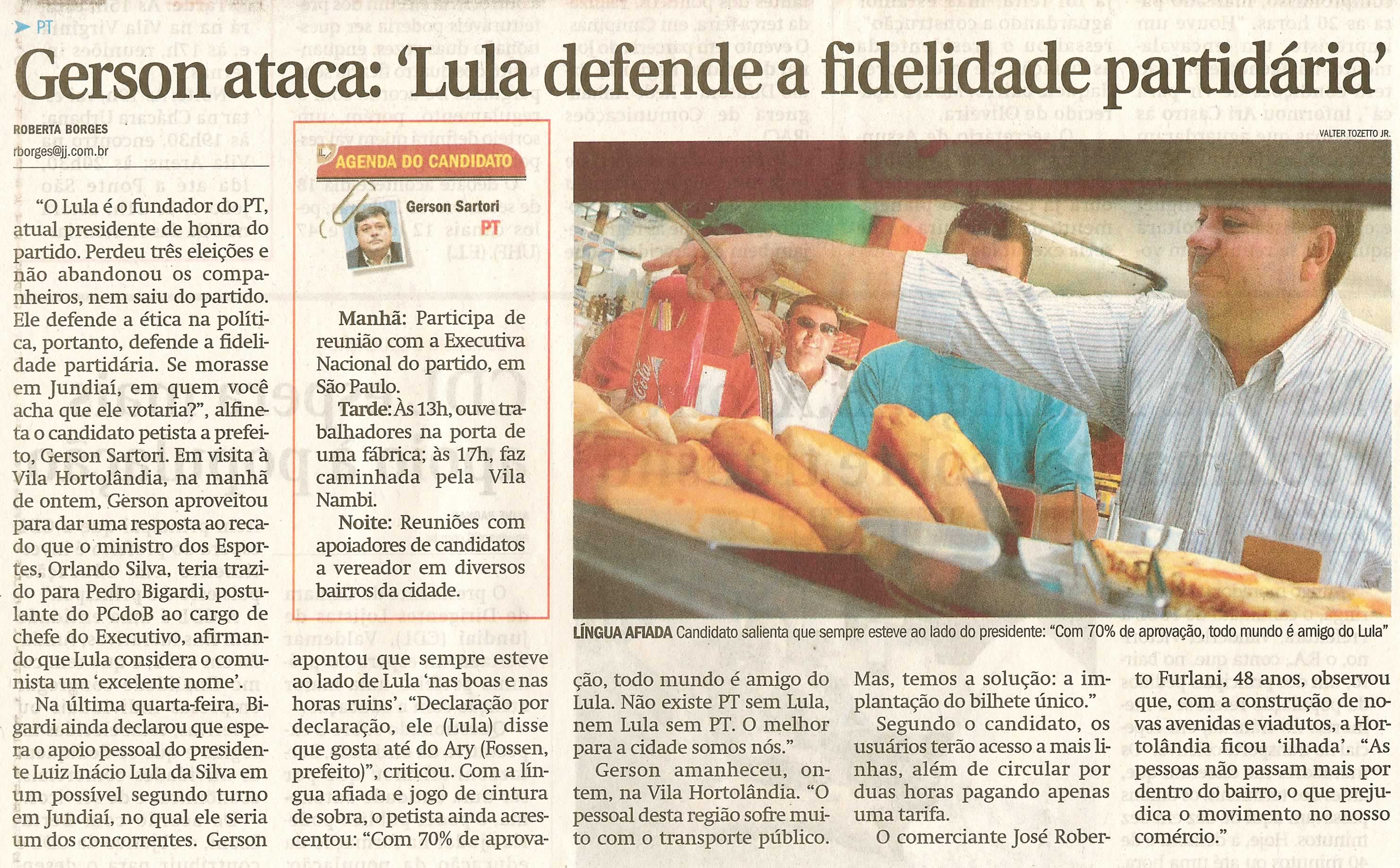 Jornal de Jundiaí - 31/07/2008