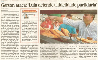 Jornal de Jundiaí - 31/07/2008