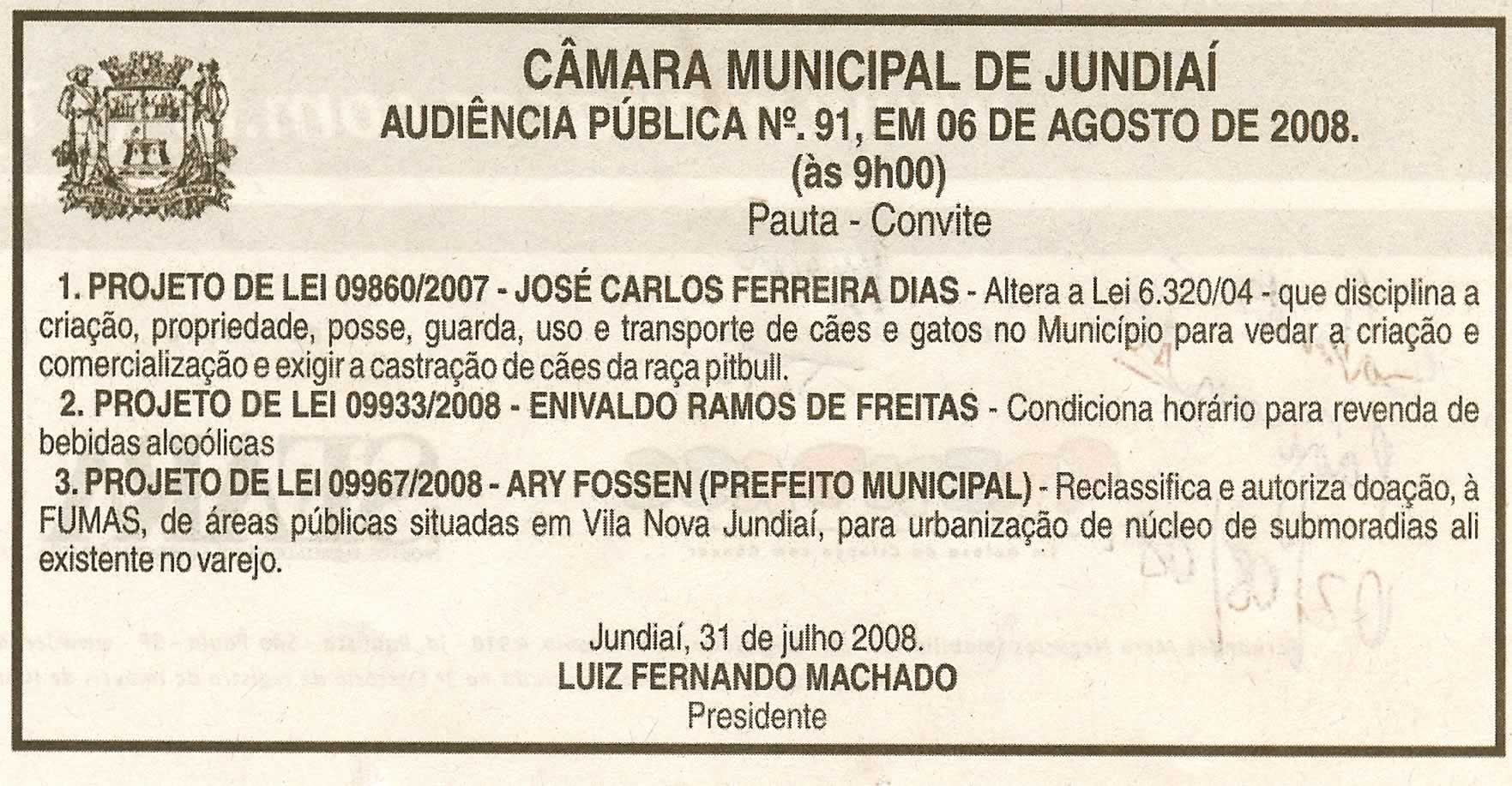 Jornal de Jundiaí - 02/08/2008