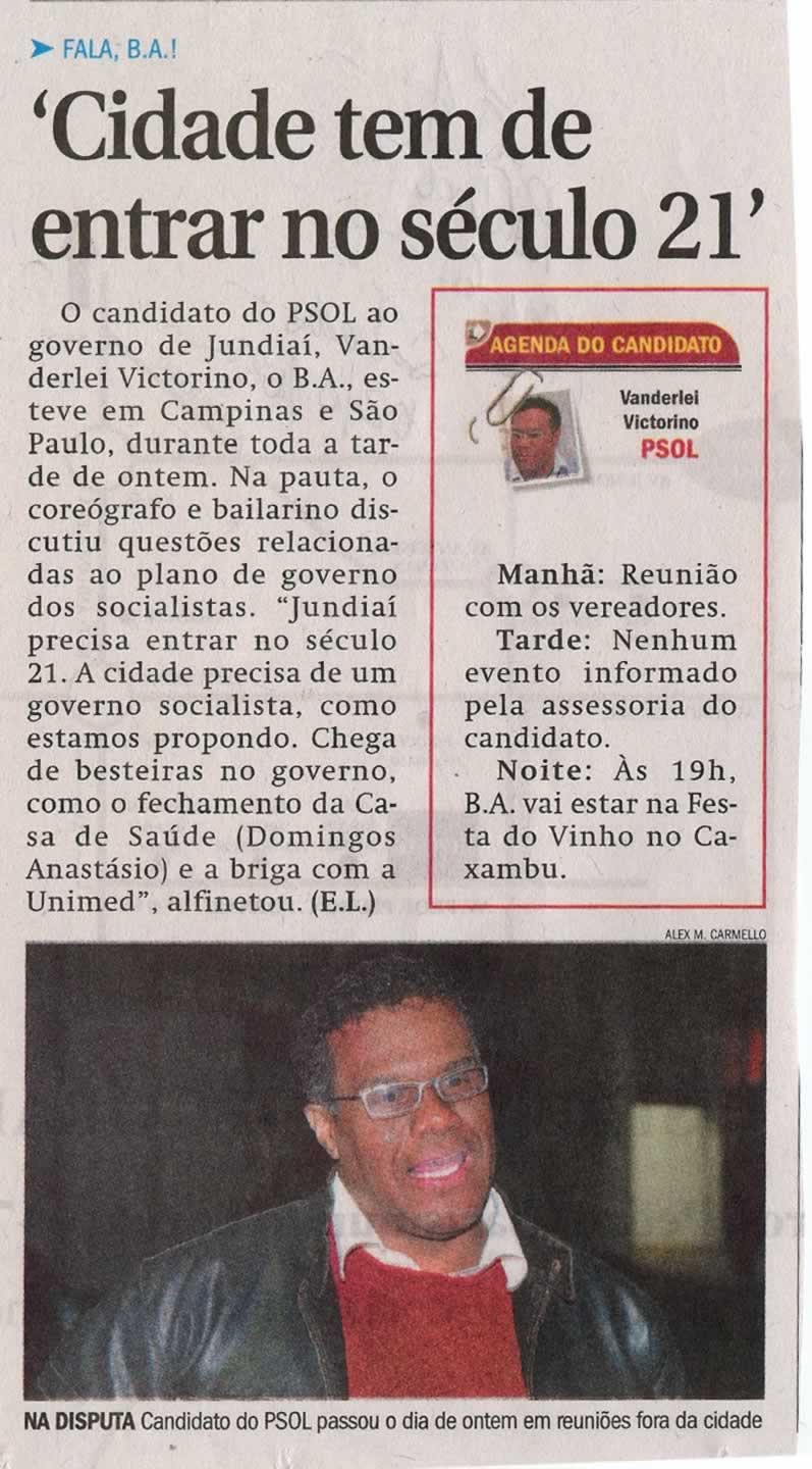 Jornal de Jundiaí - 02/08/2008