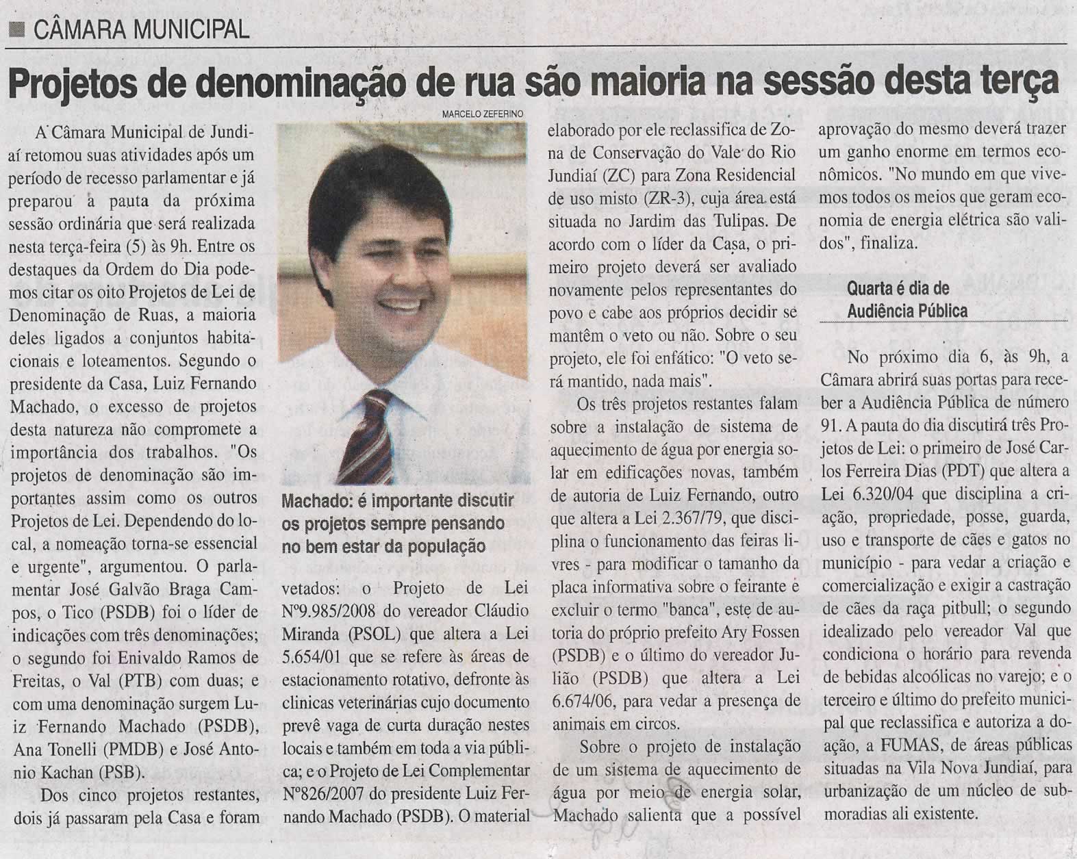 Jornal da Cidade - 03/08/2008