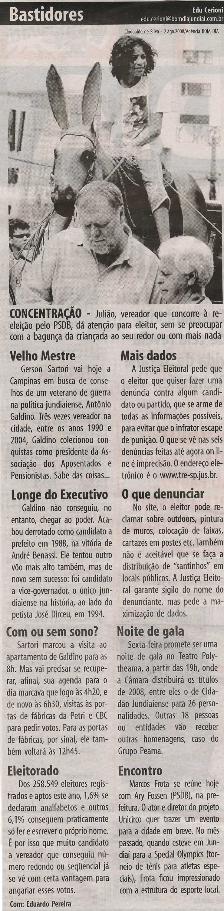 Bom Dia Jundiaí - 04/08/2008