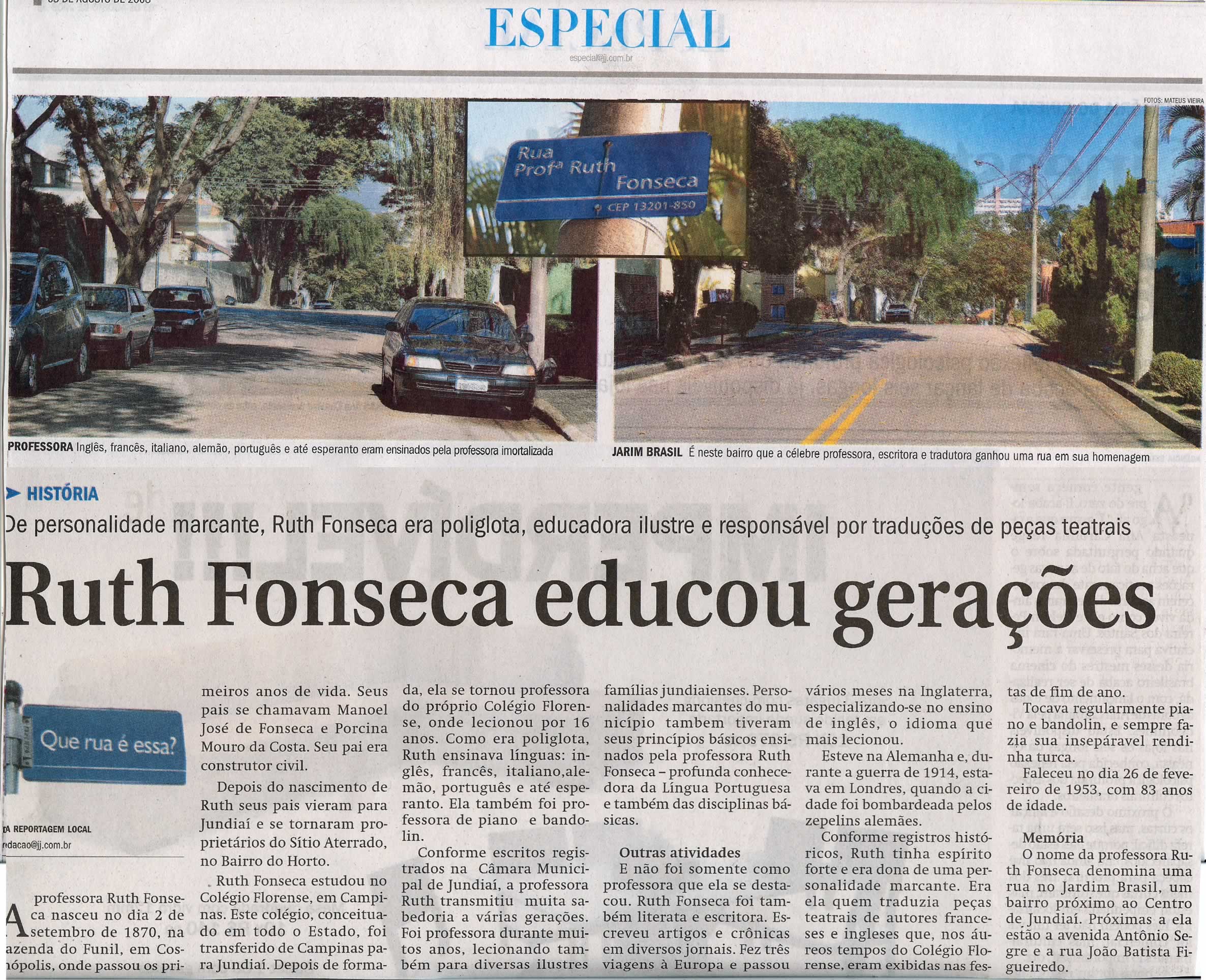 Jornal de Jundiaí - 03/08/2008