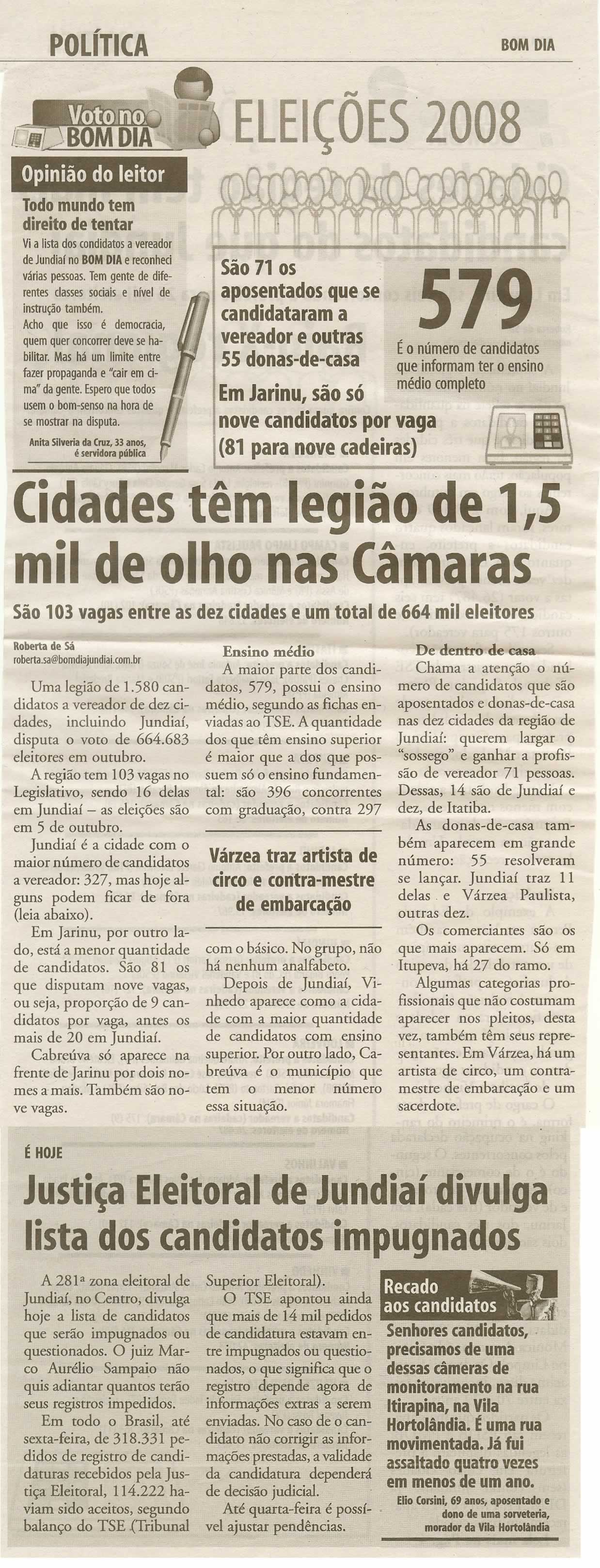 Bom Dia Jundiaí - 04/08/2008