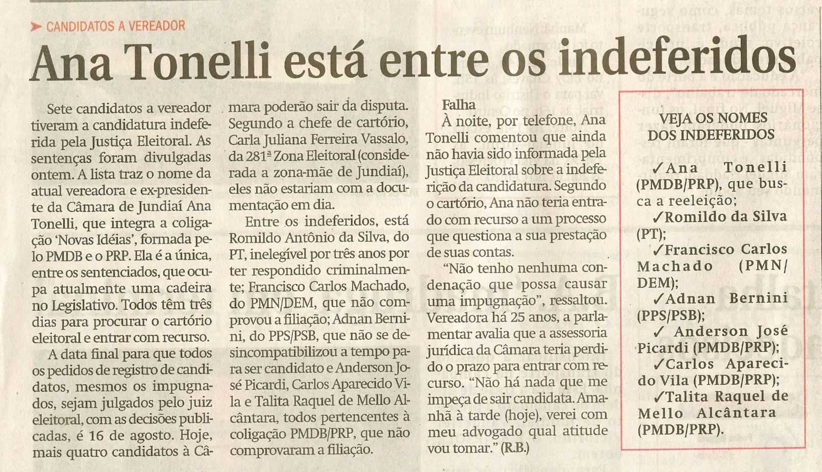 Jornal de Jundiaí - 05/08/2008